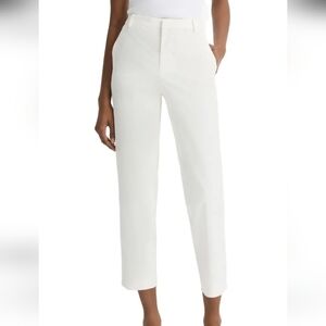 Vince Crisp White 100% Cotton Straight Leg Mid Rise Chino Pants Size 16